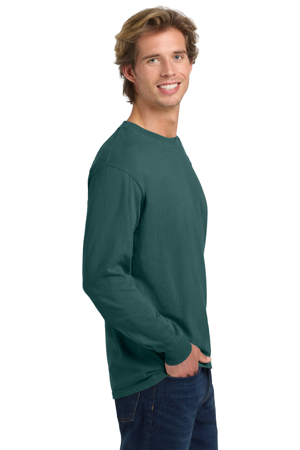 Comfort Colors® Heavyweight Ring Spun Long Sleeve Tee front man - 6014