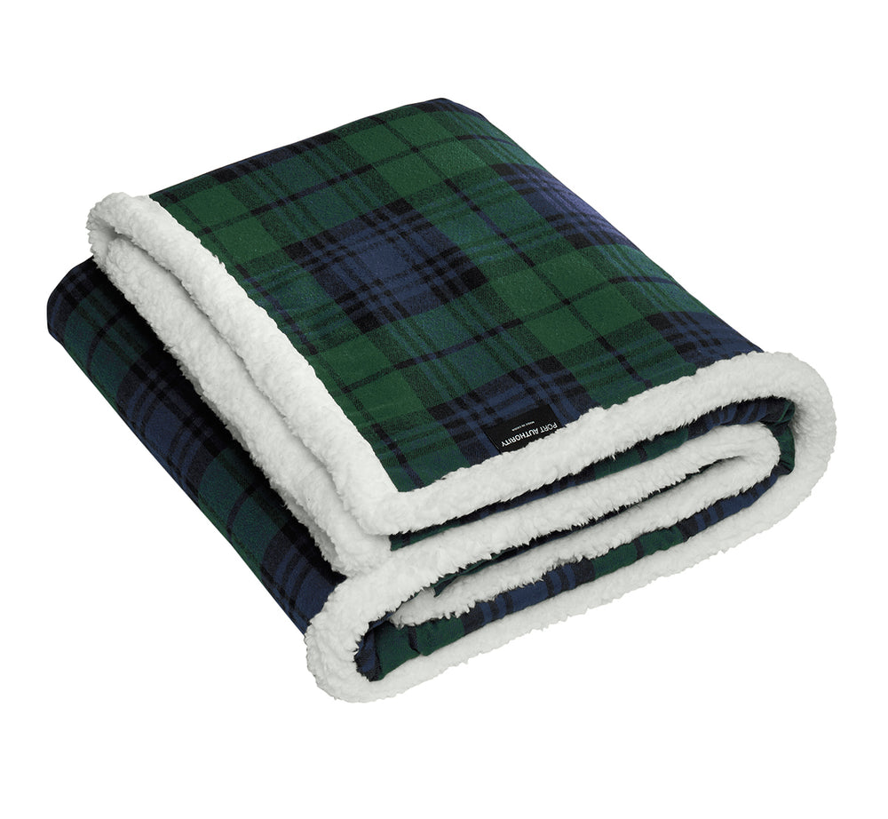 Port Authority® Flannel Sherpa Blanket folded - BP43