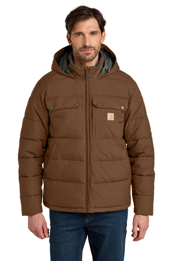 Carhartt® Montana Insulated Hooded Jacket front - CT107082