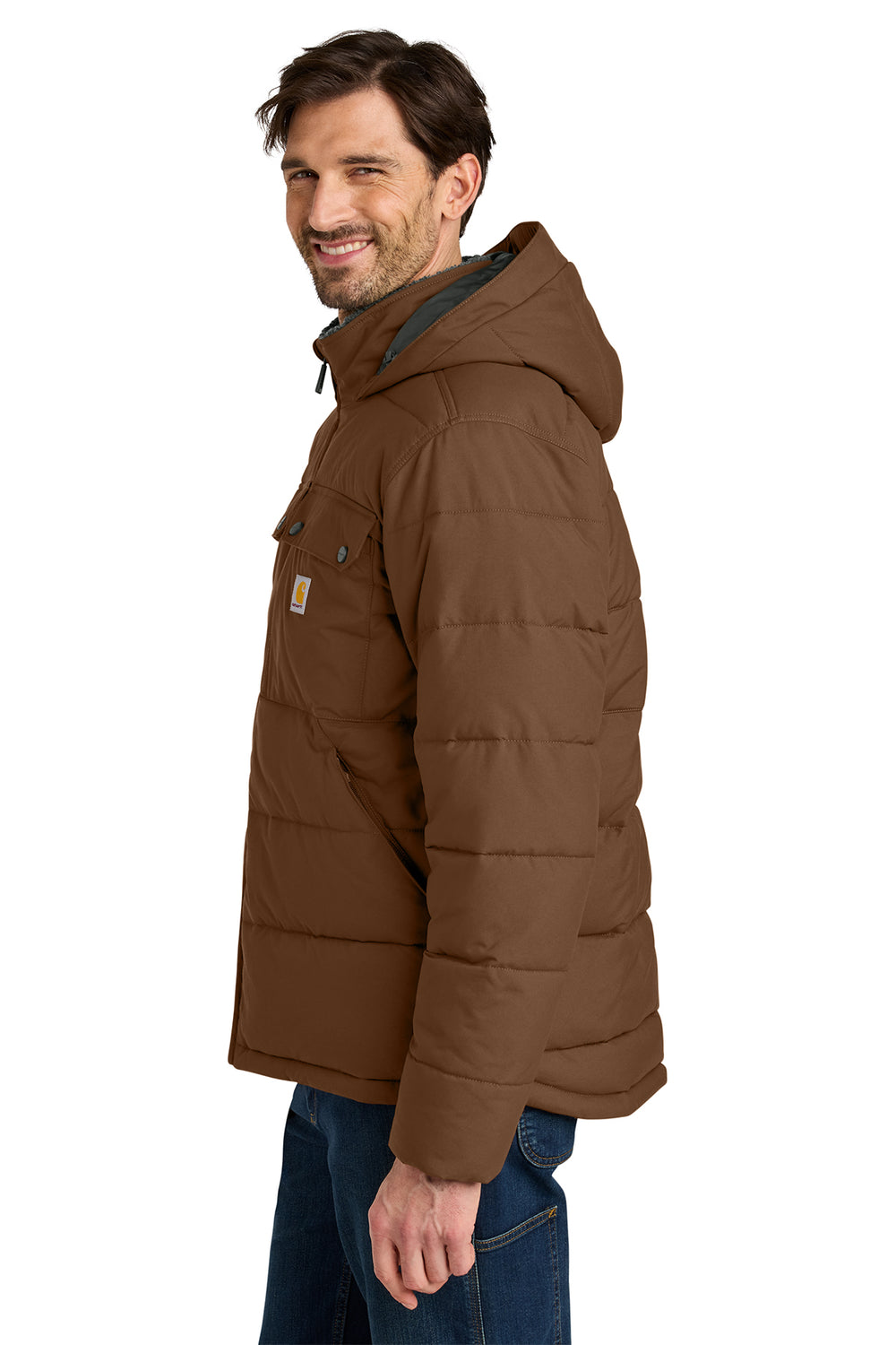 Carhartt® Montana Insulated Hooded Jacket front - CT107082
