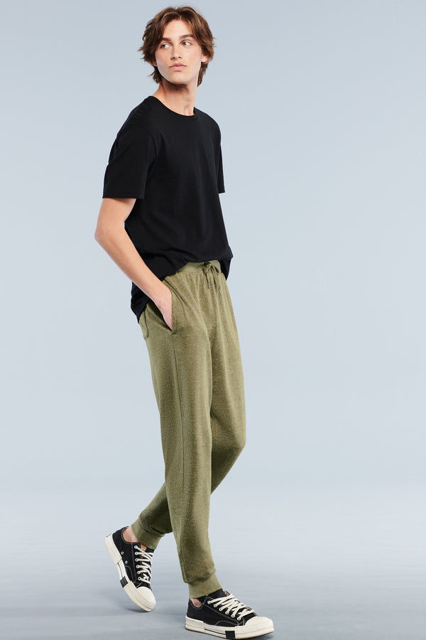 District Perfect TriFleece Jogger man side full body - DT1307