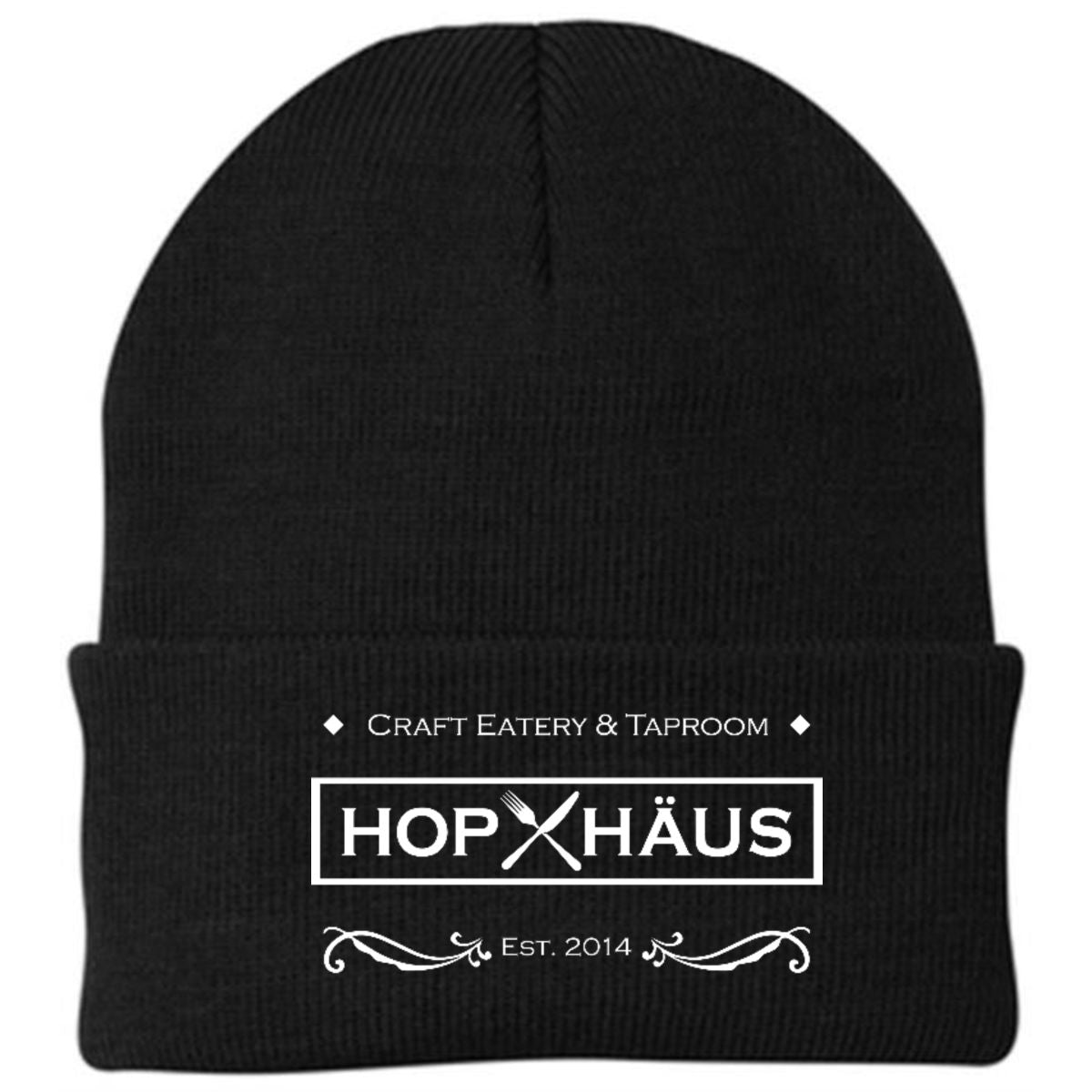 Hop Haus Craft Eatery & Taproom knit hat