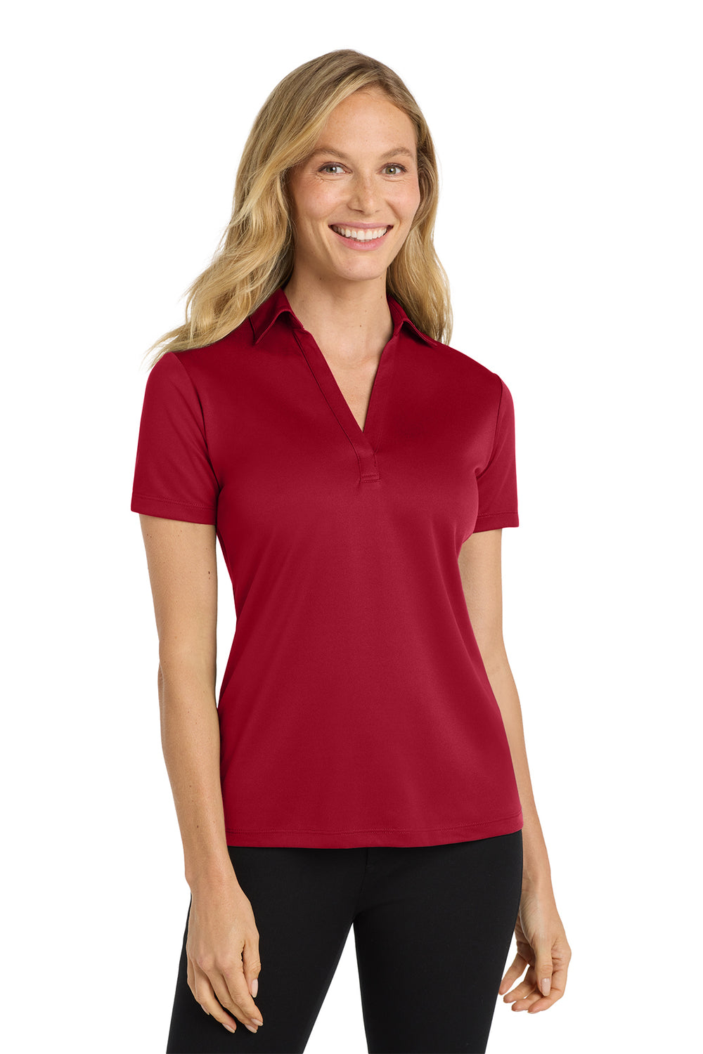 Port Authority® Women's Silk Touch™ Performance Polo front woman - L540