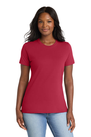 Port & Co™ Women's Core Blend Tee front woman - LPC55