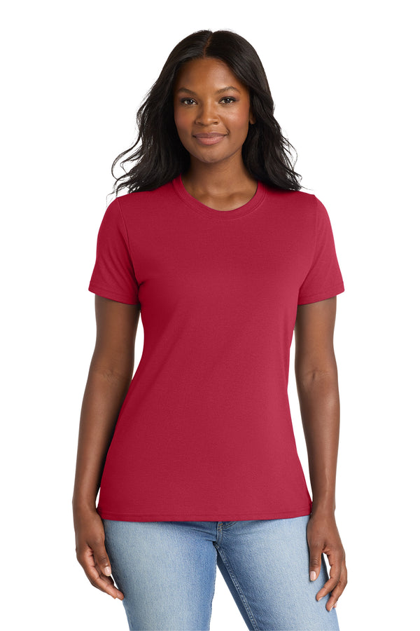 Port & Co™ Women's Core Blend Tee front woman - LPC55