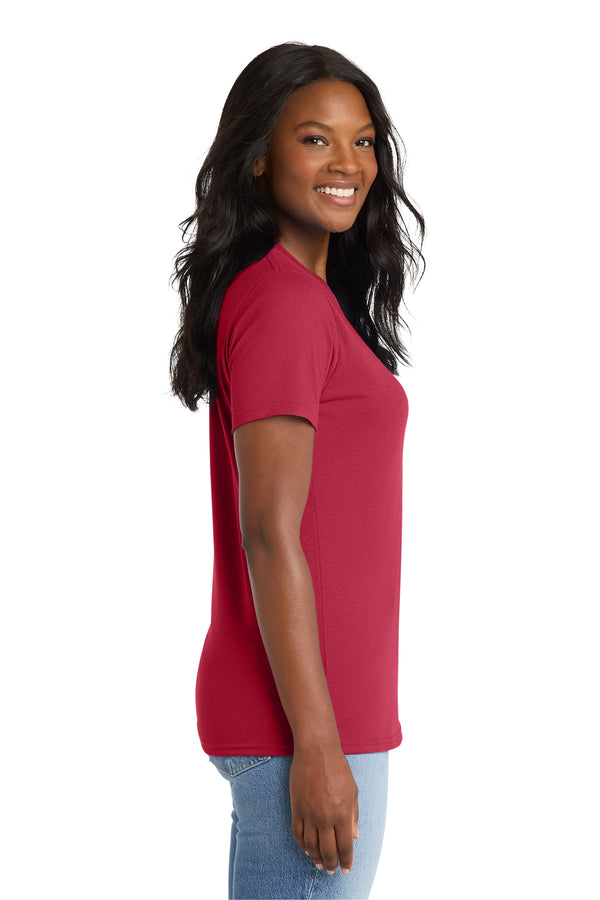 Port & Co™ Women's Core Blend Tee side woman - LPC55