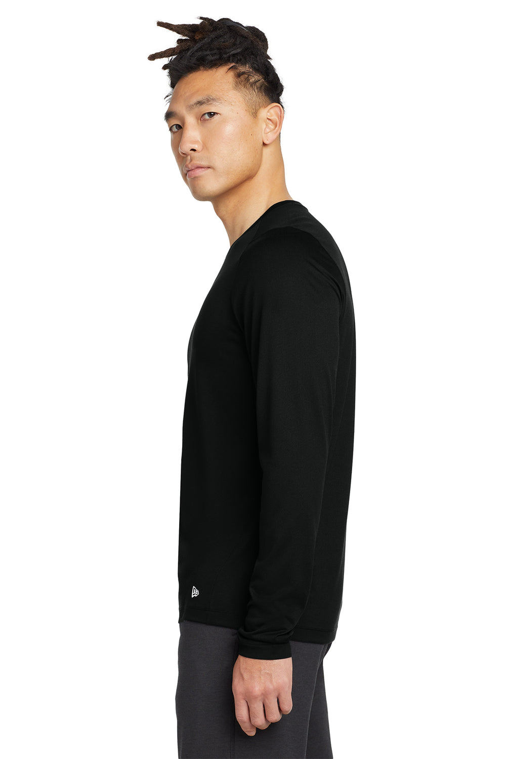 New Era® Series Performance Long Sleeve Crew Tee front man - NEA201