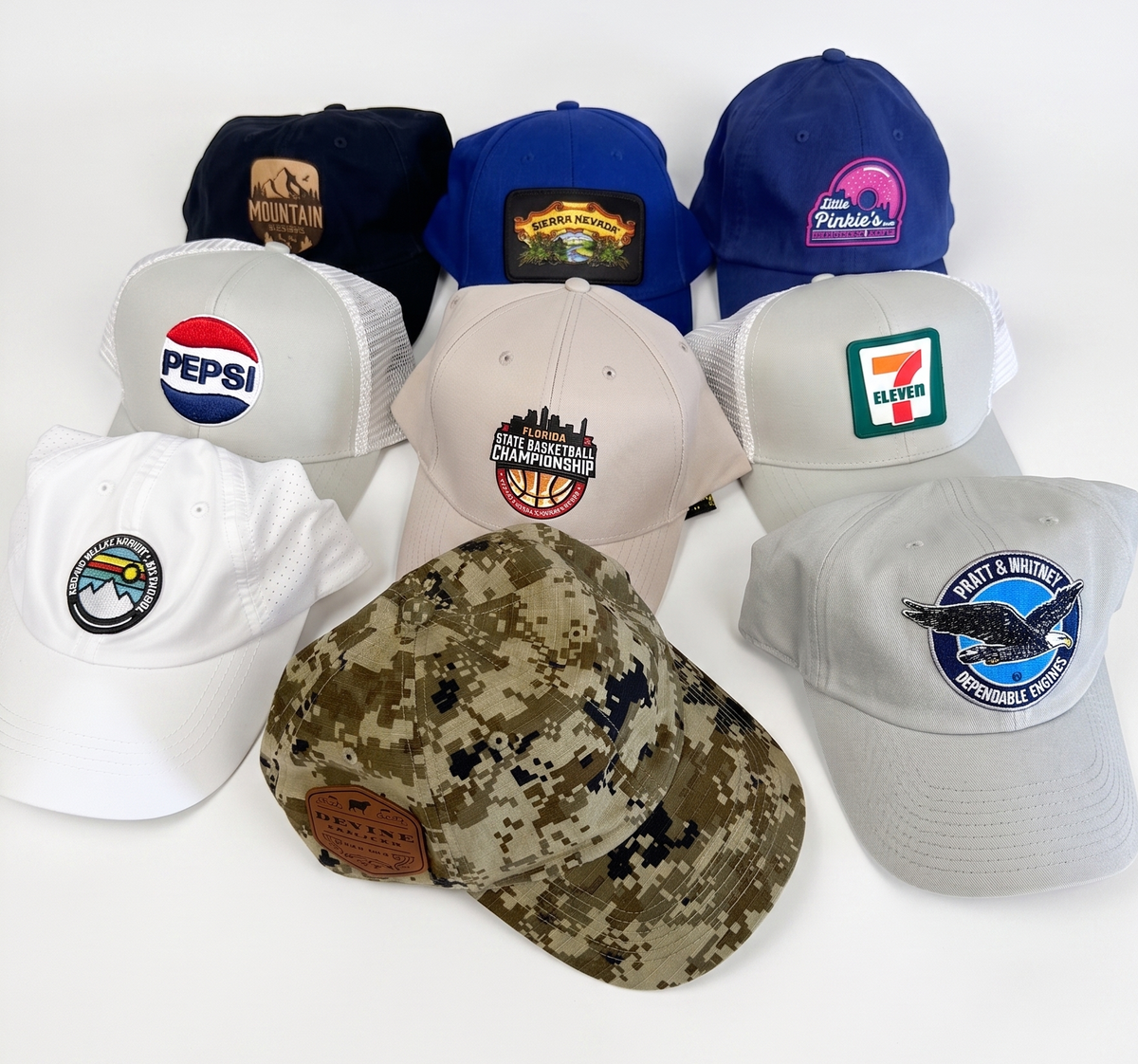 Patches on hats